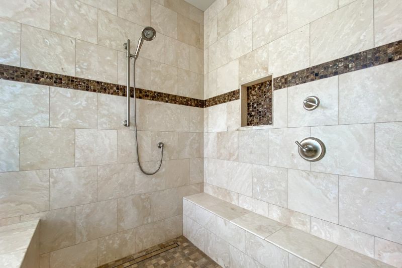 Shower with Custom Tile Work